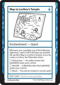 Map to Lorthos's Temple - Mystery Booster 2 Playtest Cards (MB2PC) #null - Special Magic: The Gathering Trading Card