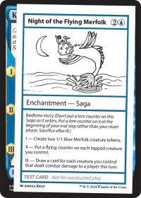 Night of the Flying Merfolk - Mystery Booster 2 Playtest Cards (MB2PC) #null - Special Magic: The Gathering Trading Card
