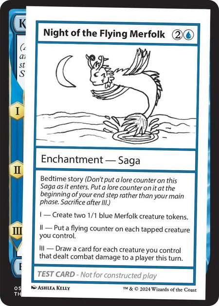 Night of the Flying Merfolk - Mystery Booster 2 Playtest Cards Magic: The Gathering trading card