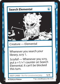 Search Elemental - Mystery Booster 2 Playtest Cards (MB2PC) #null - Special Magic: The Gathering Trading Card