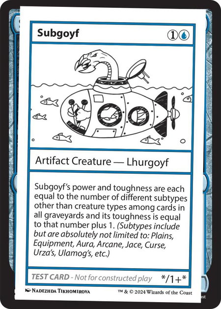 Subgoyf - Mystery Booster 2 Playtest Cards Magic: The Gathering trading card