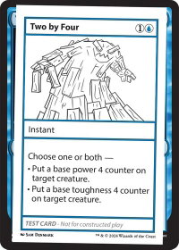 Two by Four - Mystery Booster 2 Playtest Cards (MB2PC) #null - Special Magic: The Gathering Trading Card