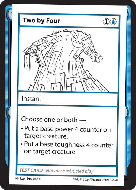 Two by Four - Mystery Booster 2 Playtest Cards Magic: The Gathering trading card