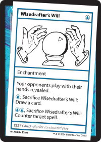 Wisedrafter's Will - Mystery Booster 2 Playtest Cards (MB2PC) #null - Special Magic: The Gathering Trading Card