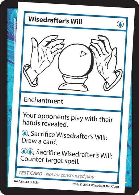 Wisedrafter's Will - Mystery Booster 2 Playtest Cards Magic: The Gathering trading card