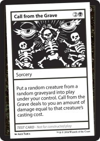 Call from the Grave - Mystery Booster 2 Playtest Cards (MB2PC) #null - Special Magic: The Gathering Trading Card
