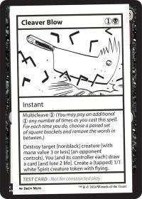 Cleaver Blow - Mystery Booster 2 Playtest Cards (MB2PC) #null - Special Magic: The Gathering Trading Card