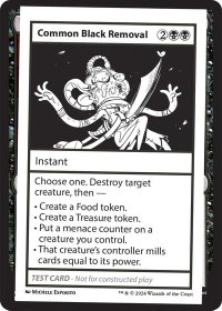 Common Black Removal - Mystery Booster 2 Playtest Cards (MB2PC) #null - Special Magic: The Gathering Trading Card