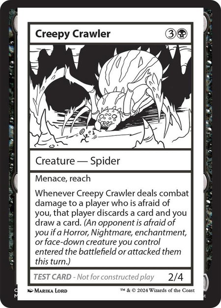 Creepy Crawler - Mystery Booster 2 Playtest Cards Magic: The Gathering trading card