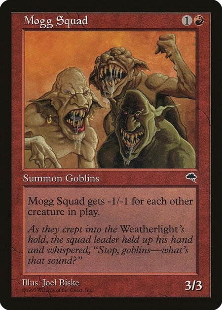 Mogg Squad - Tempest Magic: The Gathering trading card