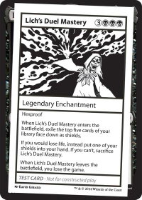 Lich's Duel Mastery - Mystery Booster 2 Playtest Cards (MB2PC) #null - Special Magic: The Gathering Trading Card