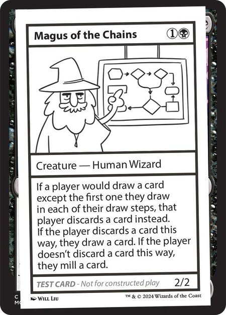 Magus of the Chains trading card from Mystery Booster 2 Playtest Cards Magus of the Chains - Mystery Booster 2 Playtest Cards Magic: The Gathering trading card