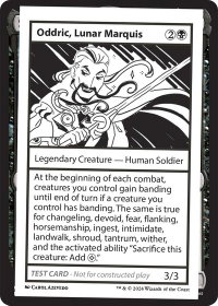 Oddric, Lunar Marquis - Mystery Booster 2 Playtest Cards (MB2PC) #null - Special Magic: The Gathering Trading Card