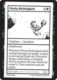 Pinchy McStingbutt - Mystery Booster 2 Playtest Cards (MB2PC) #null - Special Magic: The Gathering Trading Card