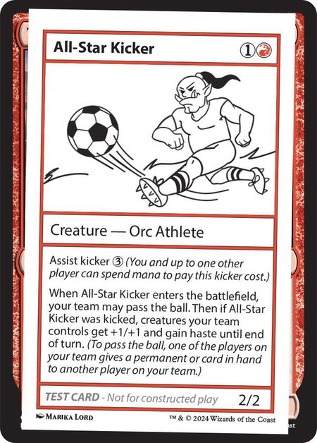 All-Star Kicker - Mystery Booster 2 Playtest Cards Magic: The Gathering trading card