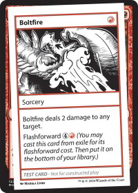 Boltfire - Mystery Booster 2 Playtest Cards (MB2PC) #null - Special Magic: The Gathering Trading Card