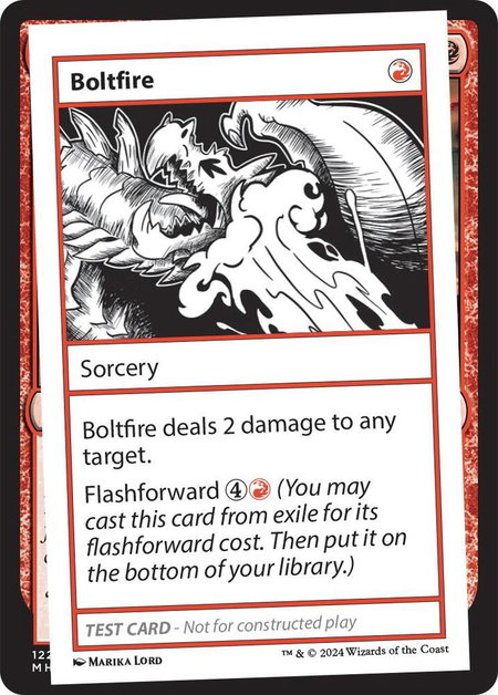 Boltfire - Mystery Booster 2 Playtest Cards Magic: The Gathering trading card