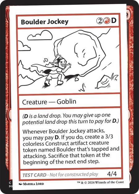 Boulder Jockey - Mystery Booster 2 Playtest Cards Magic: The Gathering trading card