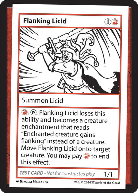 Flanking Licid - Mystery Booster 2 Playtest Cards Magic: The Gathering trading card