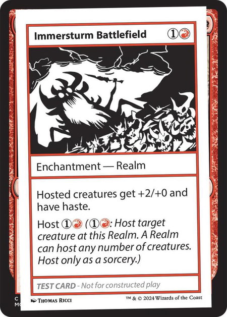Immersturm Battlefield - Mystery Booster 2 Playtest Cards Magic: The Gathering trading card