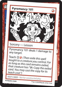 Pyromancy 101 - Mystery Booster 2 Playtest Cards (MB2PC) #null - Special Magic: The Gathering Trading Card