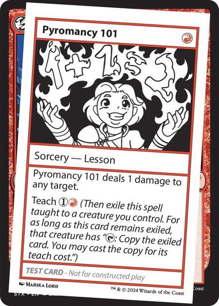 Pyromancy 101 - Mystery Booster 2 Playtest Cards Magic: The Gathering trading card
