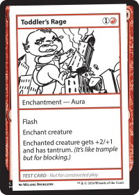 Toddler's Rage - Mystery Booster 2 Playtest Cards (MB2PC) #null - Special Magic: The Gathering Trading Card