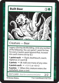 Built Bear - Mystery Booster 2 Playtest Cards (MB2PC) #null - Special Magic: The Gathering Trading Card