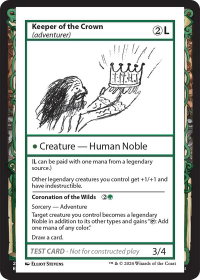 Keeper of the Crown (adventurer) - Mystery Booster 2 Playtest Cards (MB2PC) #null - Special Magic: The Gathering Trading Card