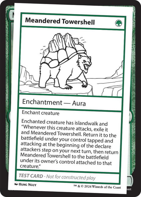 Meandered Towershell - Mystery Booster 2 Playtest Cards Magic: The Gathering trading card