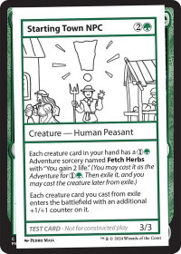 Starting Town NPC - Mystery Booster 2 Playtest Cards (MB2PC) #null - Special Magic: The Gathering Trading Card