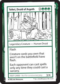 Teferi, Druid of Argoth - Mystery Booster 2 Playtest Cards (MB2PC) #null - Special Magic: The Gathering Trading Card