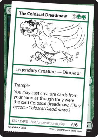 The Colossal Dreadmaw - Mystery Booster 2 Playtest Cards (MB2PC) #null - Special Magic: The Gathering Trading Card