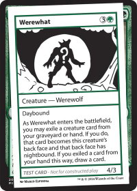 Werewhat - Mystery Booster 2 Playtest Cards (MB2PC) #null - Special Magic: The Gathering Trading Card