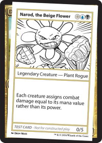 Narod, the Beige Flower - Mystery Booster 2 Playtest Cards (MB2PC) #null - Special Magic: The Gathering Trading Card