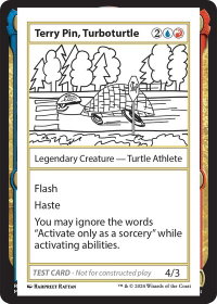 Terry Pin, Turboturtle - Mystery Booster 2 Playtest Cards (MB2PC) #null - Special Magic: The Gathering Trading Card