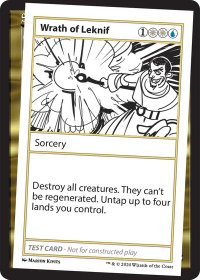 Wrath of Leknif - Mystery Booster 2 Playtest Cards (MB2PC) #null - Special Magic: The Gathering Trading Card
