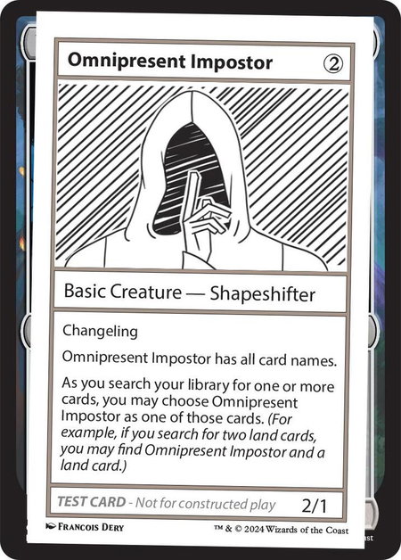 Omnipresent Impostor - Mystery Booster 2 Playtest Cards Magic: The Gathering trading card