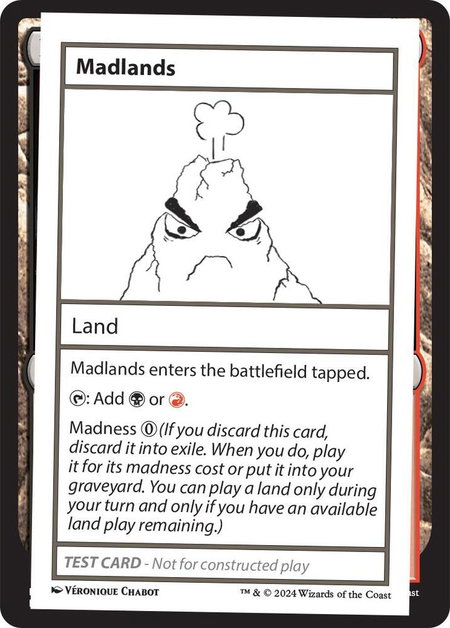 Madlands - Mystery Booster 2 Playtest Cards Magic: The Gathering trading card