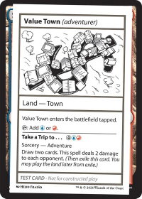 Value Town (adventurer) - Mystery Booster 2 Playtest Cards (MB2PC) #null - Special Magic: The Gathering Trading Card