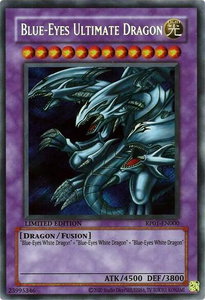 Blue-Eyes Ultimate Dragon - Retro Pack (2020 Date Reprint) (RP01) #RP01-EN000 - Secret Rare YuGiOh Trading Card