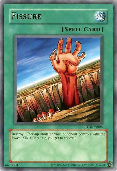 Fissure trading card from Retro Pack (2020 Date Reprint) Fissure - Retro Pack (2020 Date Reprint) YuGiOh trading card