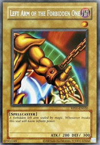 Left Arm of the Forbidden One - Retro Pack (2020 Date Reprint) (RP01) #RP01-EN020 - Rare YuGiOh Trading Card