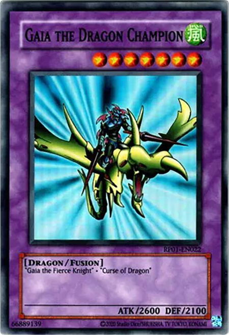 Gaia the Dragon Champion - Retro Pack (2020 Date Reprint) YuGiOh trading card