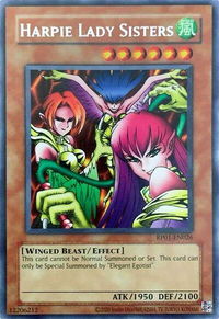 Harpie Lady Sisters - Retro Pack (2020 Date Reprint) (RP01) #RP01-EN026 - Rare YuGiOh Trading Card