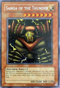 Sanga of the Thunder - Retro Pack (2020 Date Reprint) (RP01) #RP01-EN030 - Rare YuGiOh Trading Card