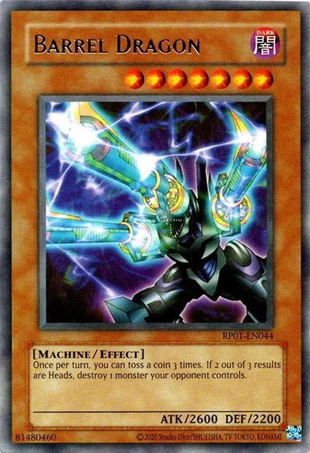 Barrel Dragon - Retro Pack (2020 Date Reprint) YuGiOh trading card