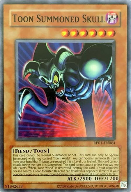 Toon Summoned Skull - Retro Pack (2020 Date Reprint) YuGiOh trading card