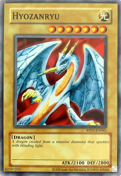 Hyozanryu trading card from Retro Pack (2020 Date Reprint) Hyozanryu - Retro Pack (2020 Date Reprint) YuGiOh trading card