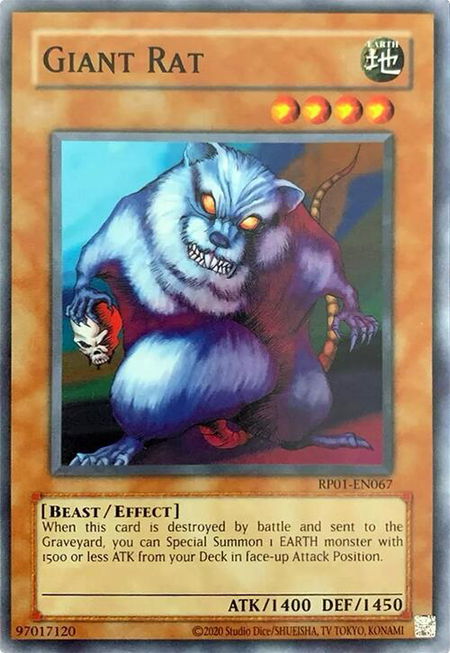 Giant Rat - Retro Pack (2020 Date Reprint) YuGiOh trading card